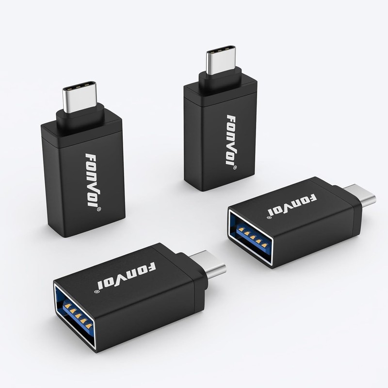USB C to USB Adapter[4-Park], USB Type C Male to USB 3.0 Female OTG Adapter Comp