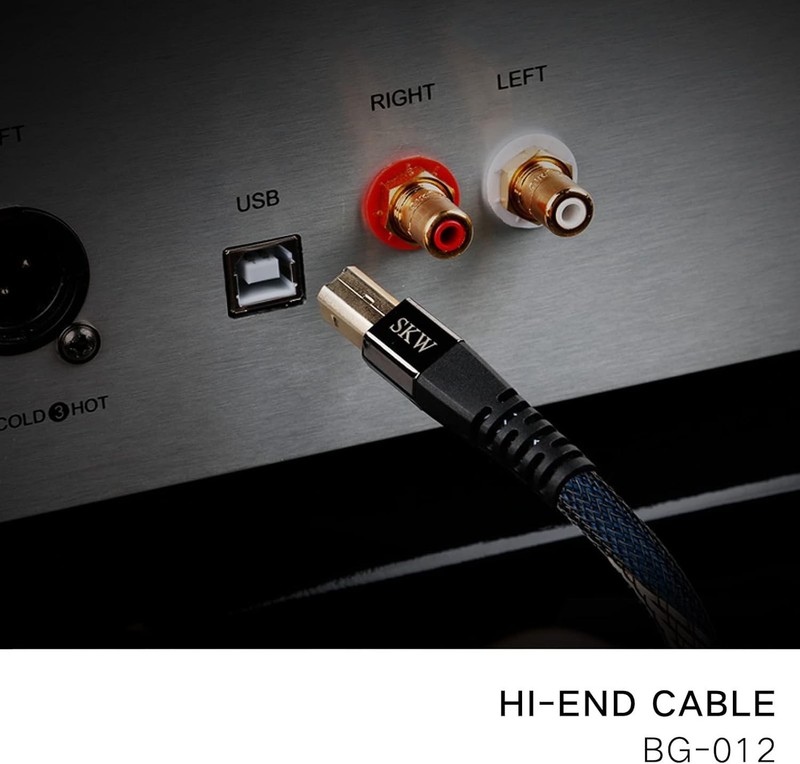 Corrosion-Resistant USB DAC Cable 9.8ft Gold-plated gallery