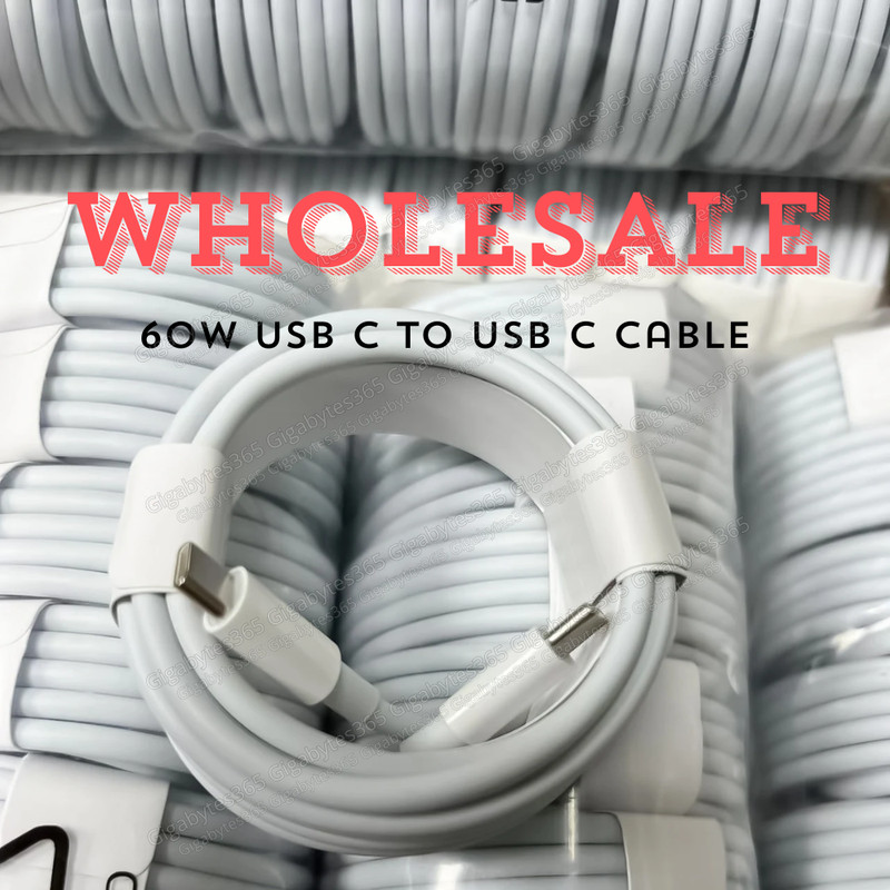 60W USB C to C Cable Fast Charger PD Cord For i Phone 17 15 16 Plus Samsung Lot