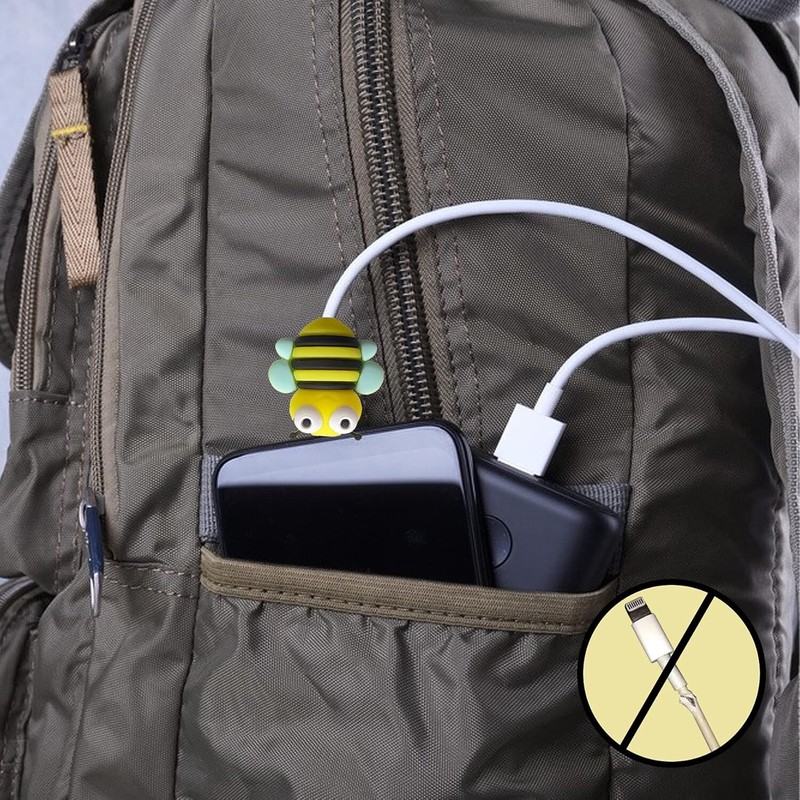 15 Pack USB Charger Protector for Cable, Animals Fruit Bite Charging Protecto... gallery