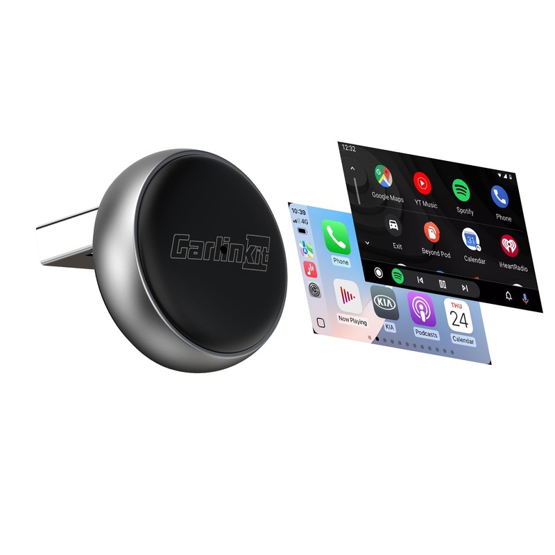 Wireless CarPlay Adapter & Android Auto Mini Ultra3, 2-in-1 Mini USB Design w…