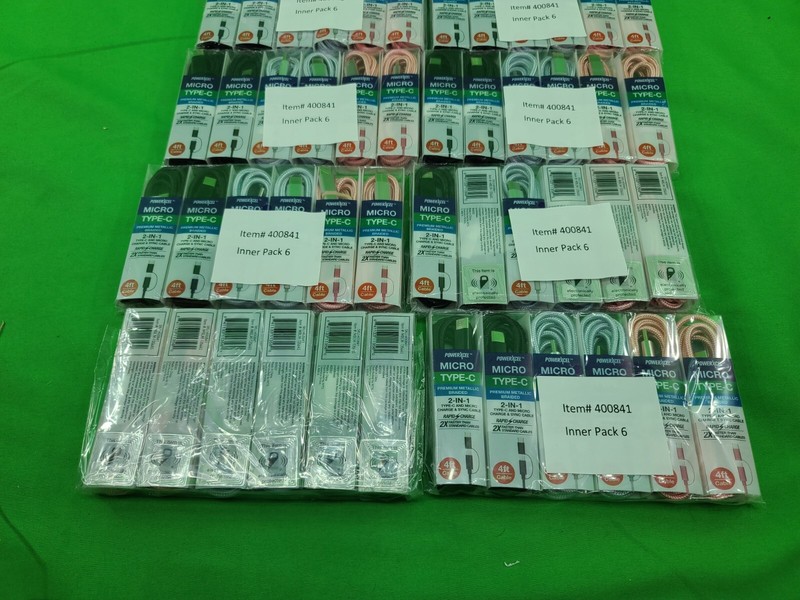 Lot of 60 PowerXcel Type C & Micro 2 in 1 (4FT Cable Charge & Sync ) gallery