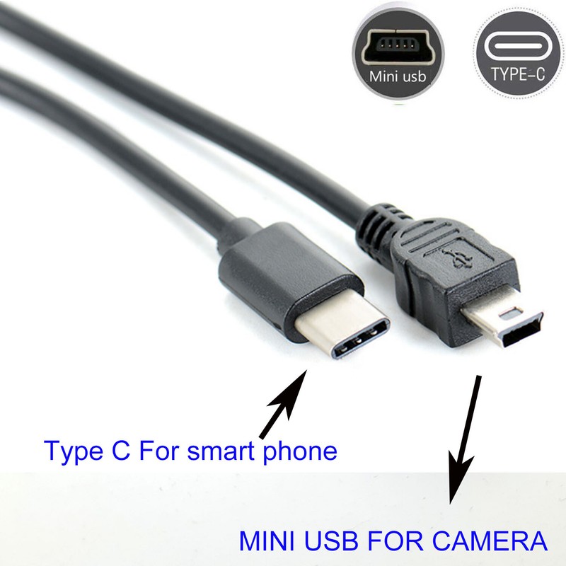 TYPE C to mini usb OTG CABLE FOR JVC GZ-HM340 HM400 GZ-HM440-HM450 -HM690 HM860 gallery