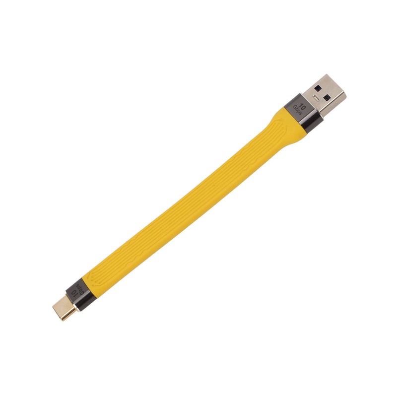 Short USB A to USB C Cable Portable Small FPC Flexible Cable PD 100w 5A 10Gbps gallery