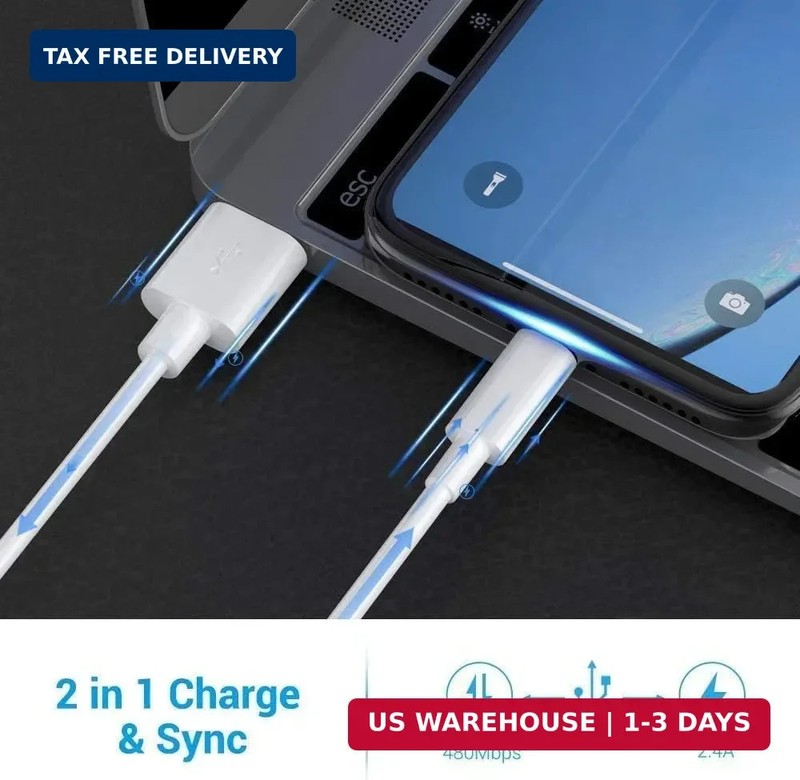 Lightning Cable MFi Certified - iPhone Charger 3Pack 3FT Lightning to USB A Char gallery