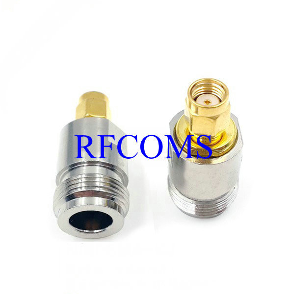 N male female to SMA RPSMA male female adapter straight adaptor DC~6GHz 2PCS gallery