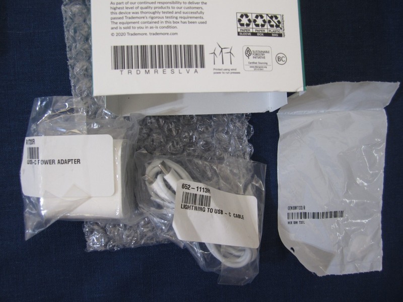 (3) GENUINE iPhone Boxes Power Adapters, Lightning/USB C Cables NEW - FAST SHIP gallery