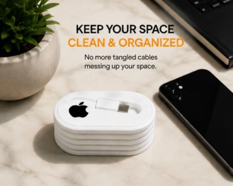 Apple Charger Cable Organizer | Cable Management Case | Compatible with Original gallery
