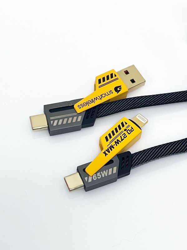 4in1 4-in-1 65W PD Fast Charge 4Ft Cable-2 Type-C iPhone USB 18 pieces Pack Lot gallery