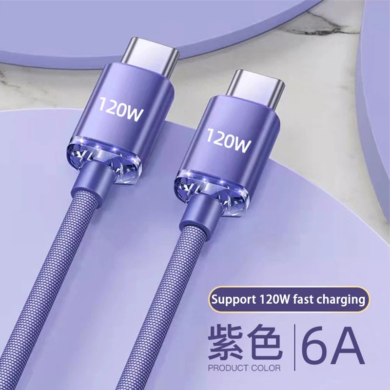 120W USB Type C Cable Type C to Type C Fast Charging Cord USB C Quick Charge Pho gallery