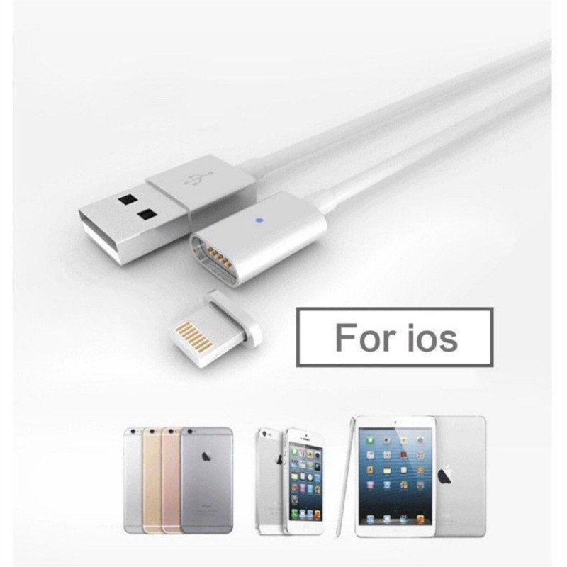 2PCS Easy Connect Magnetic USB Charging Cable For iPhone 5 S 6 S 7 8 + X XS gallery