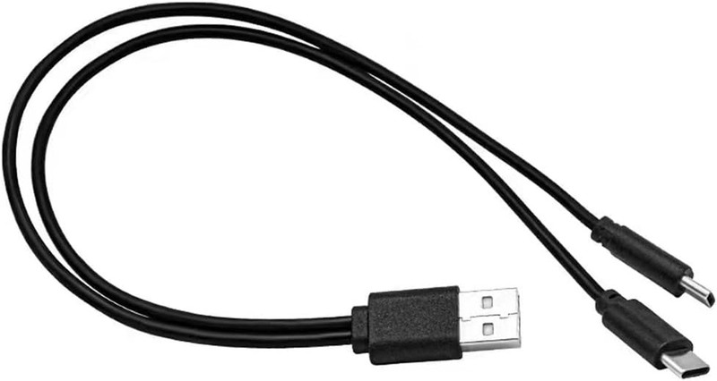 8 Inch 2 in 1 USB-C Splitter Cable - Type a to USB-C Charging Cord gallery