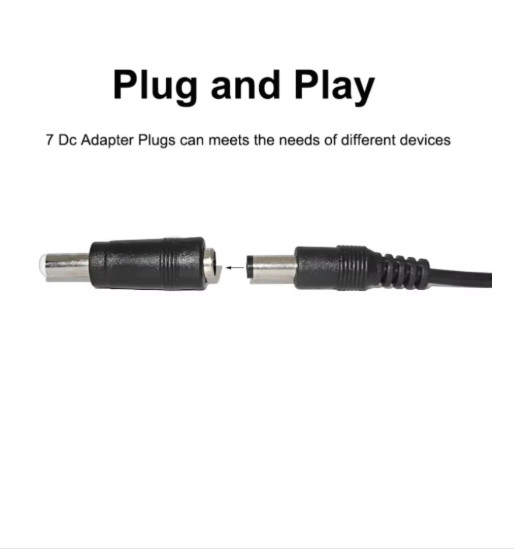 USB to DC 5.5×2.1mm Power Cable 5V with 8 Adapter Tips gallery