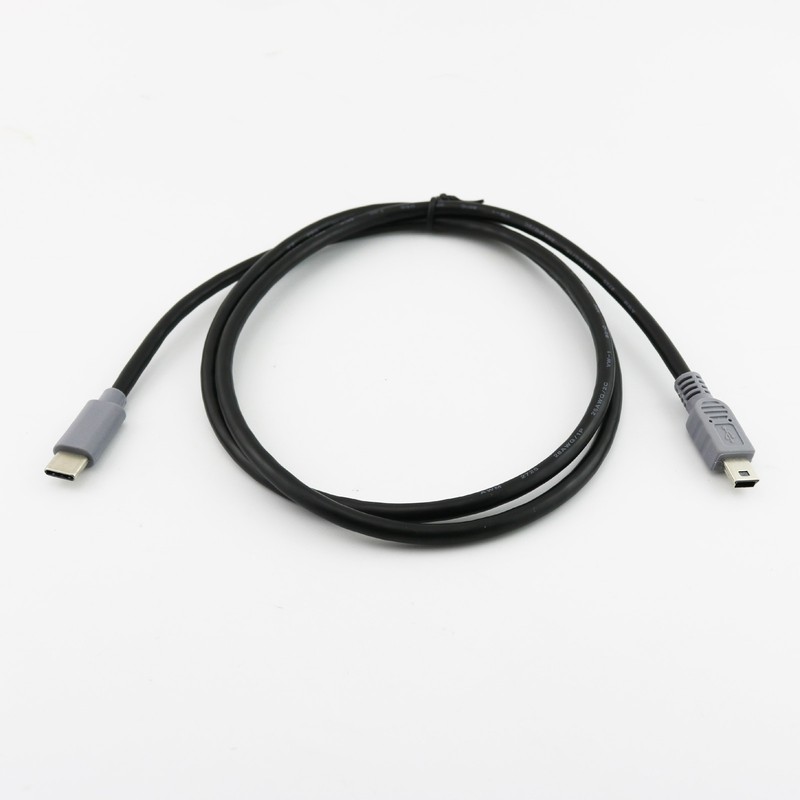 1pc Type C USB 3.1 Male to Mini 5 Pin Male Plug Converter OTG Data Charger Cable gallery