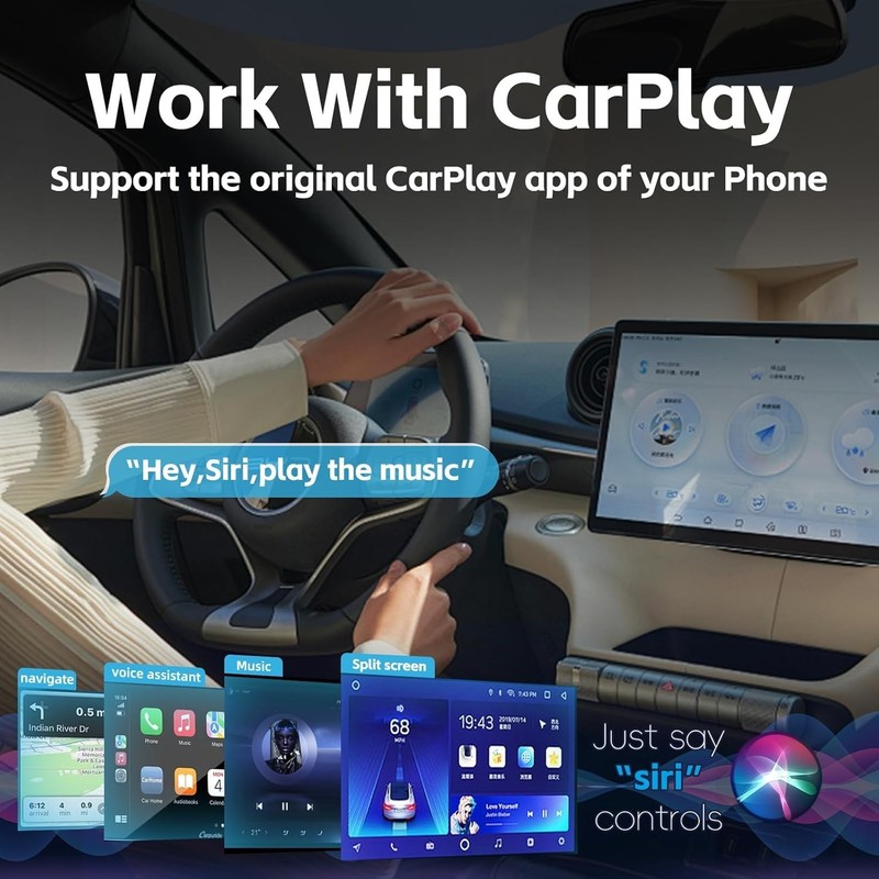 Wireless Carplay Adapter Wireless Adapter for Cars from 2016+ & for iOS 10+ Blck gallery