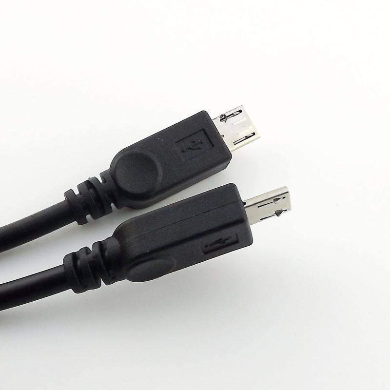 USB 2.0 A Male Plug to Dual Micro USB Male Y Splitter Data Charge Adapter Cable gallery
