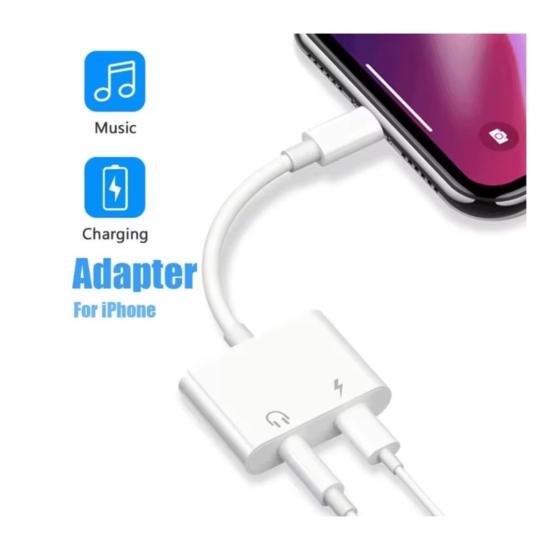 For iPhone 14 13 12 11 Pro to3.5mm AUX Headphone Jack Adapter Audio Splitter lot gallery