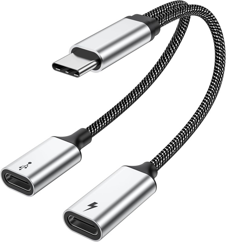 Type C Y Splitter Cable - 60W Fast Charging, Ideal for Gamers & Tech Enthusiasts gallery