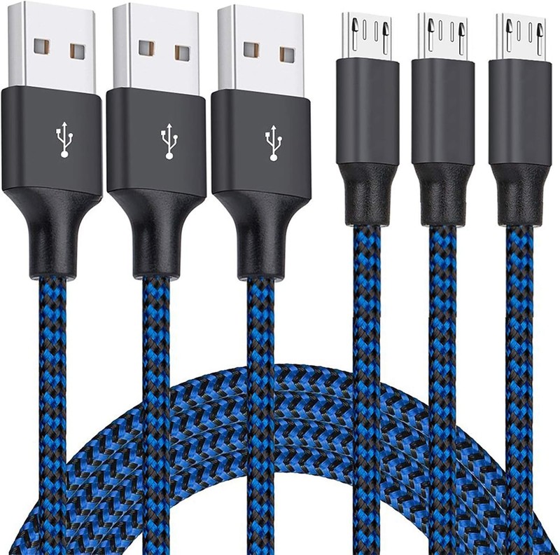 Android Charger Cable Long Nylon Braided