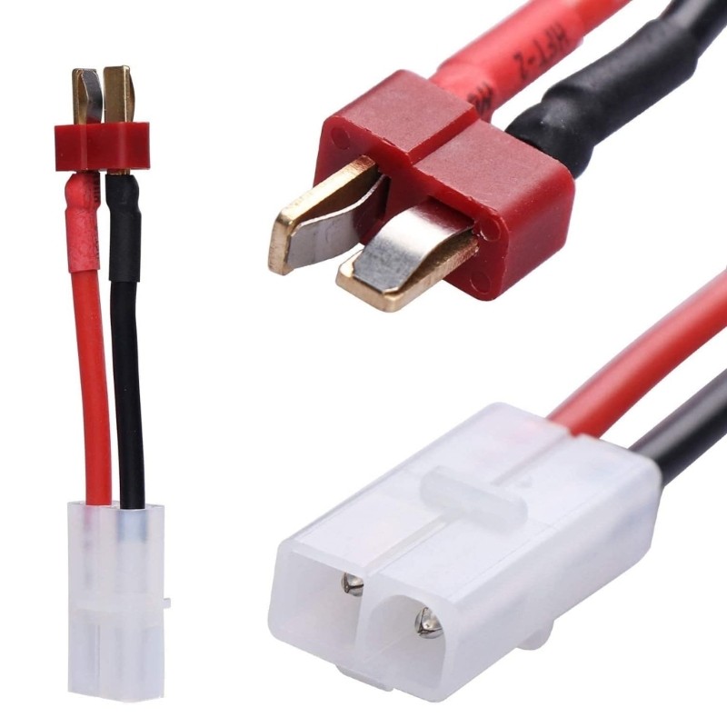 14AWG Silicone Charging Cable T Plug Connector Remote Control Electric Model Car gallery