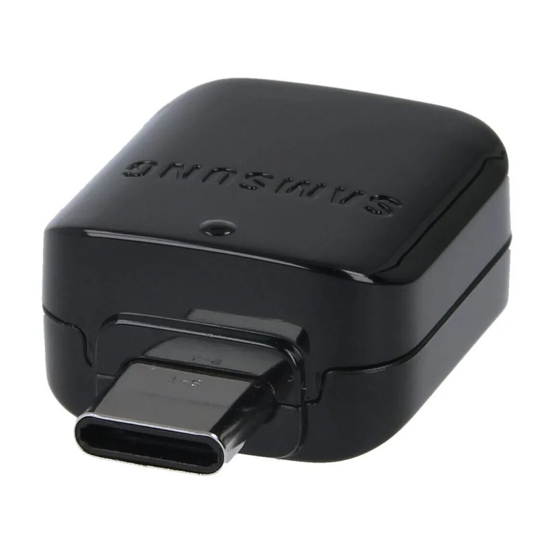 Original Samsung USB-C OTG Connector USB Type C to A Converter Adapter, black.