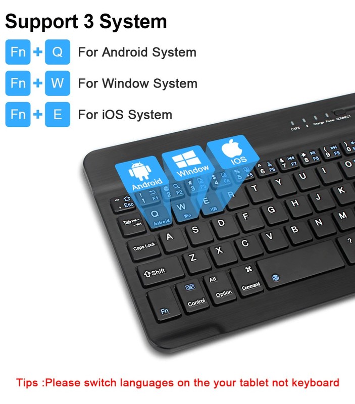For Galaxy Z Flip7/FE - Wireless Keyboard Ultra Slim Rechargeable Portable gallery