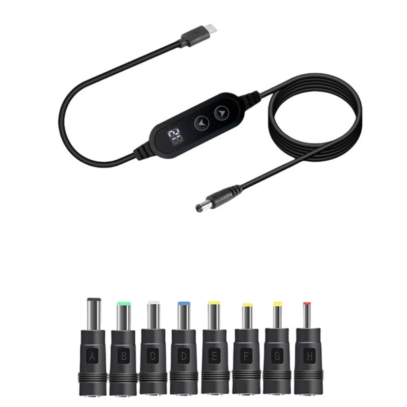 USB C to DC Boost Cable Type C to DC PD 65W Fast Charging Adjustable8503