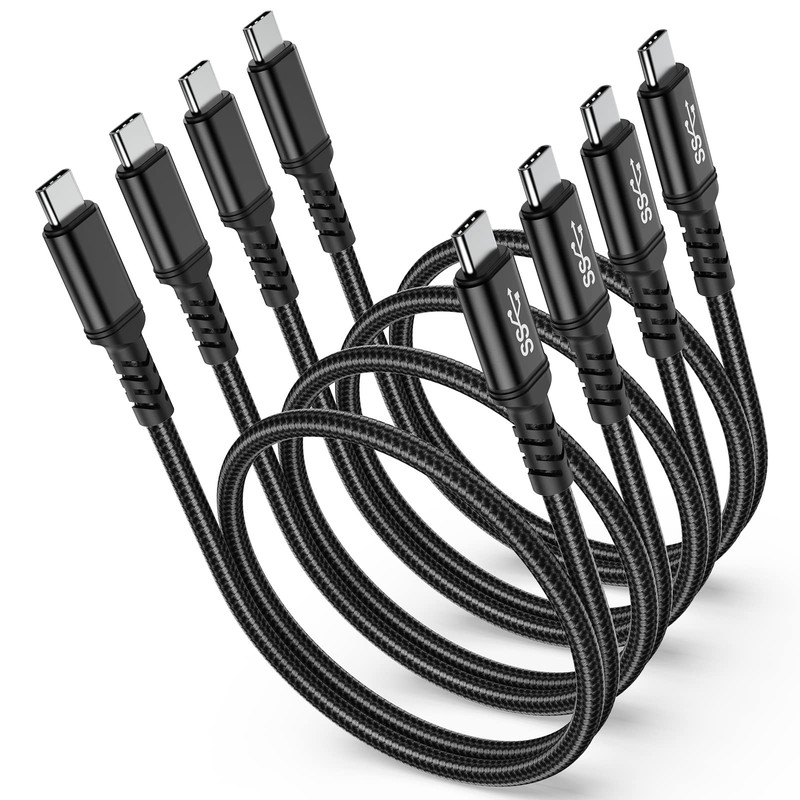 USB C to USB C Cable 1.5ft, 4Pack 60W Short Type C Charger Fast Charging 5Gbp...