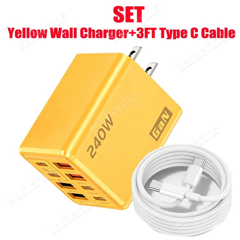 240W Supe Fast Charging USB Type C Wall Charger For Samsung S26 S25 S24 S23Ultra