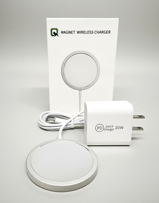 20w Magnet Wireless Charger for Phone Fast Snap Charging Pad Type C Lightweight