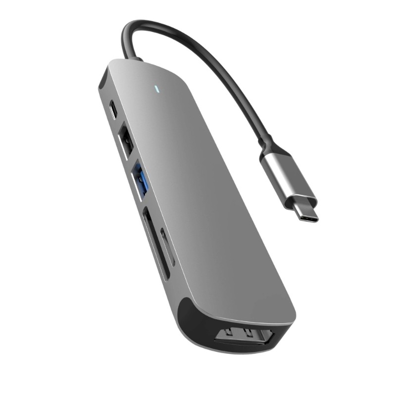 Aluminum USB3.0 5Gbps Multiple Interfaces Hubs for Keyboards Mouse and Charging