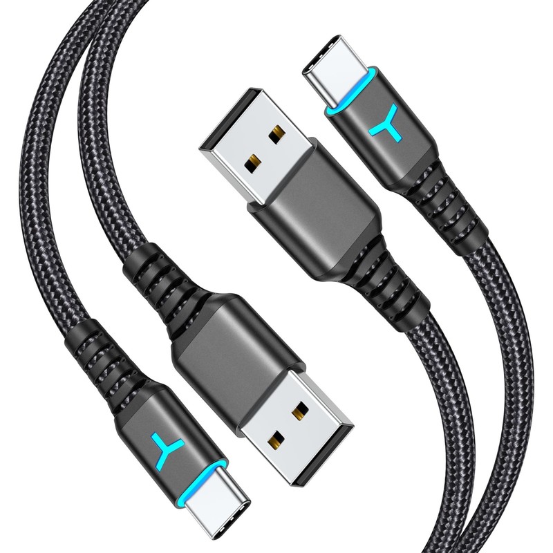 10FT USB Type C Charging Cable 2 Pack for PS5, Xbox Series X/S, Switch - Fast Ch gallery