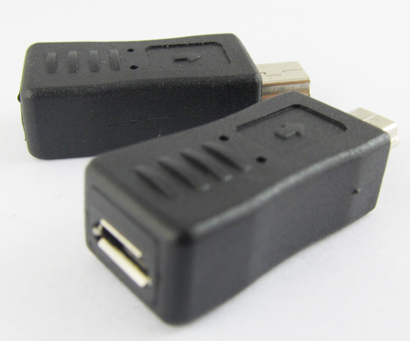 10pcs Mini 5pin A Male To Micro 5pin Female Jack USB Adapter Converter Connector gallery