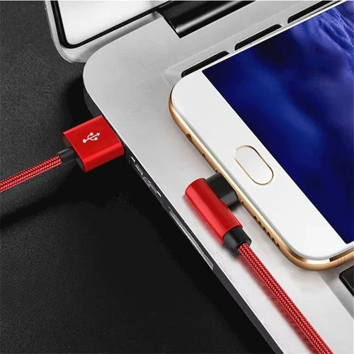 10ft 66W Fast Charging Cable USB A to C 90 Degree Right Angle for Android Phone gallery