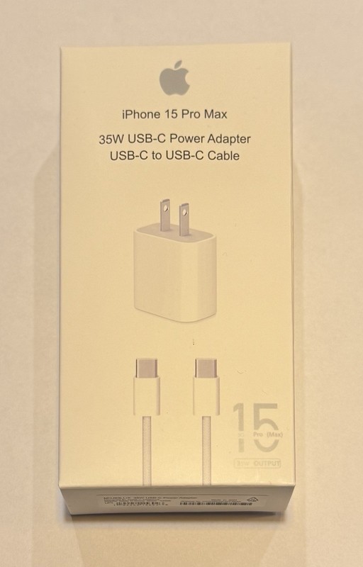 iphone 15 35W USB-C to USB-C Power Adapter Charger
