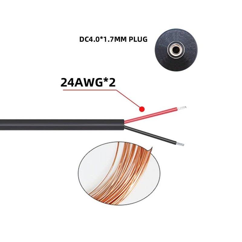 Versatile USB 2.0 to DC 4.0x1.7mm Cable - 120cm, Perfect for Small Devices gallery
