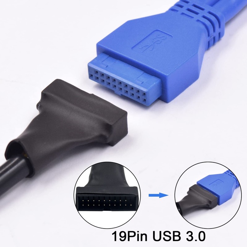 USB 3.0 Header to USB 2.0,USB 3.0 to USB 2.0 Motherboard Adapter Cable,19 Pin... gallery