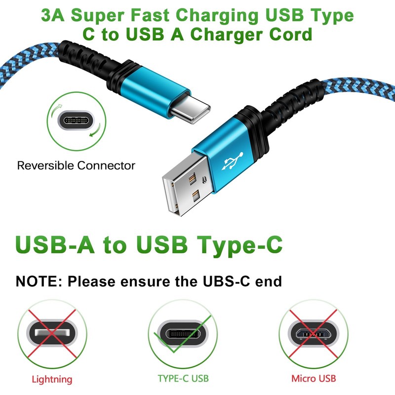 USB C Charger Cord Samsung Fast Charging Type C Cable Android Phone Power Cor... gallery