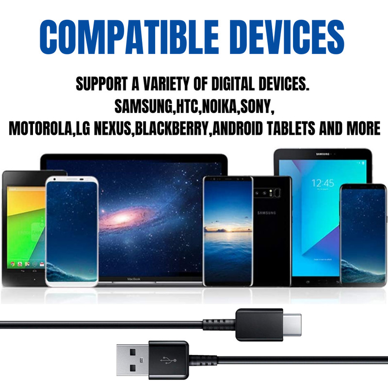 4Ft Type C Cable USB-C Fast Charger Lot For Samsung Galaxy S20 S10 S9 S8 Note 8 gallery
