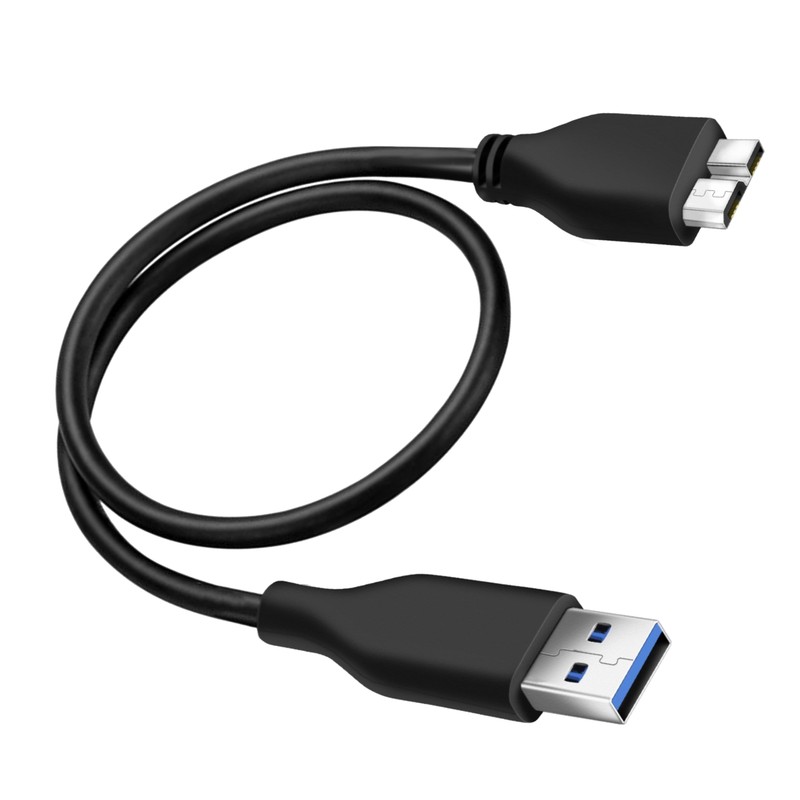 45CM USB 3.0 Cable A to Micro B High Speed Data Transfer for Hard Drive
