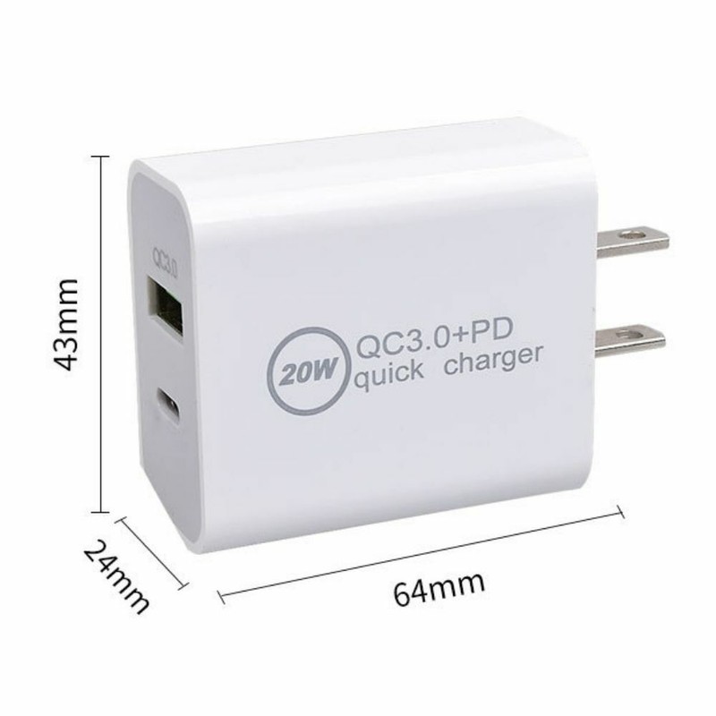 Type C 20W PD Fast Charger Adapter USB C To iPhone Cable For iPhone 14/13/12/11 gallery