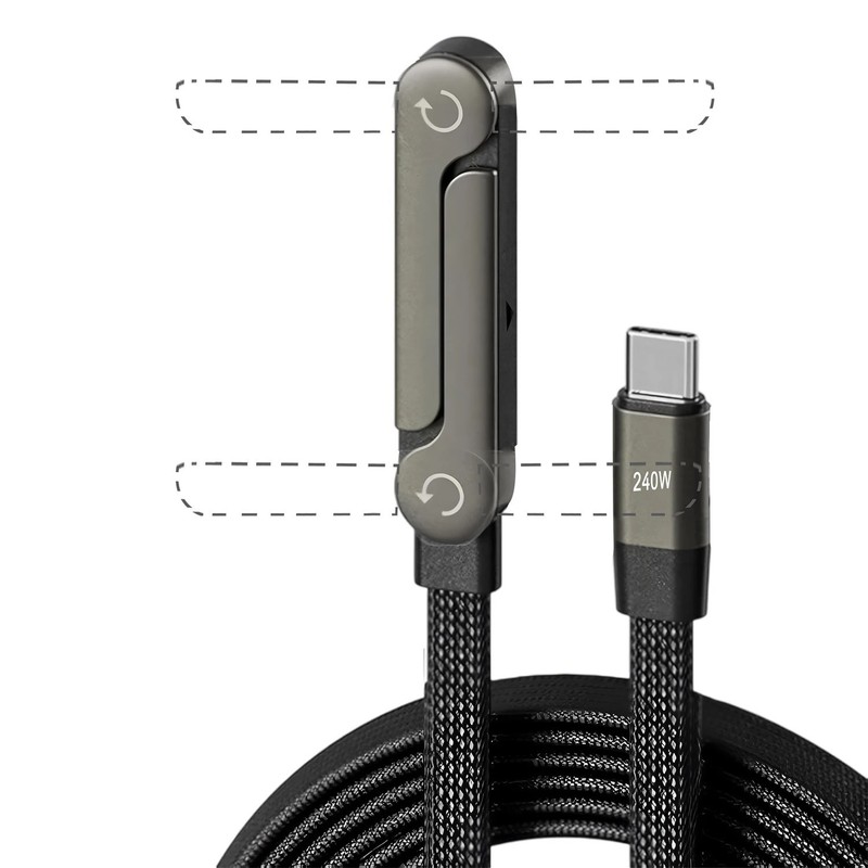 240W PD Fast USB-C Charging Cable | Foldable Stand Holder | Gaming Elbow Design gallery