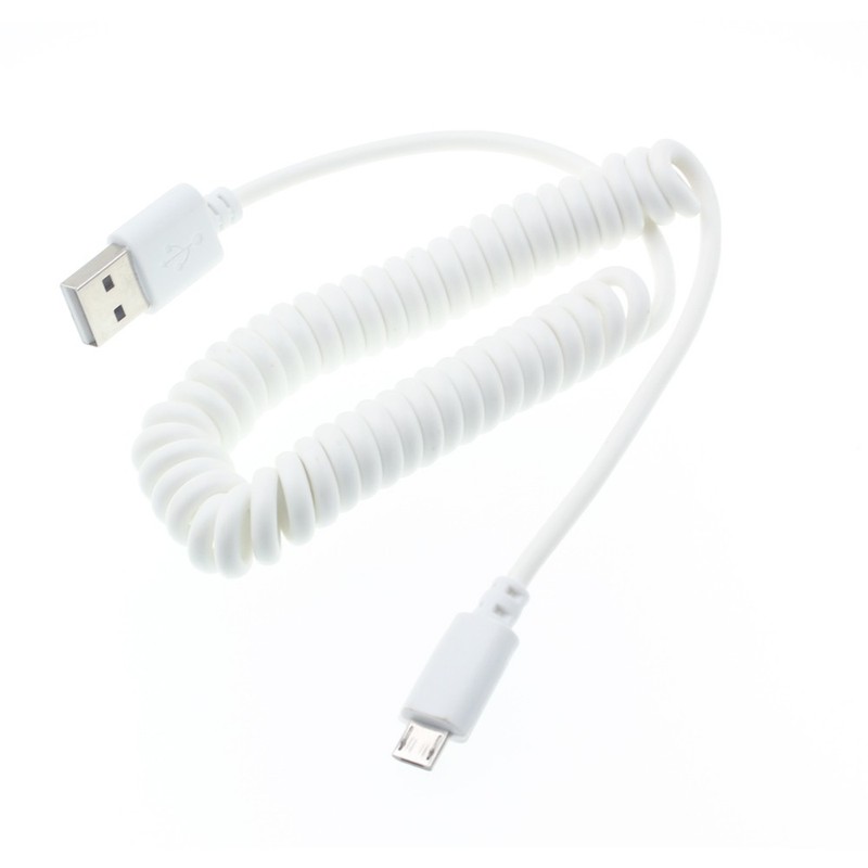 For TCL 60/60R/SE/NxtPaper - Coiled USB Cable Charger Cord Power Wire Sync gallery