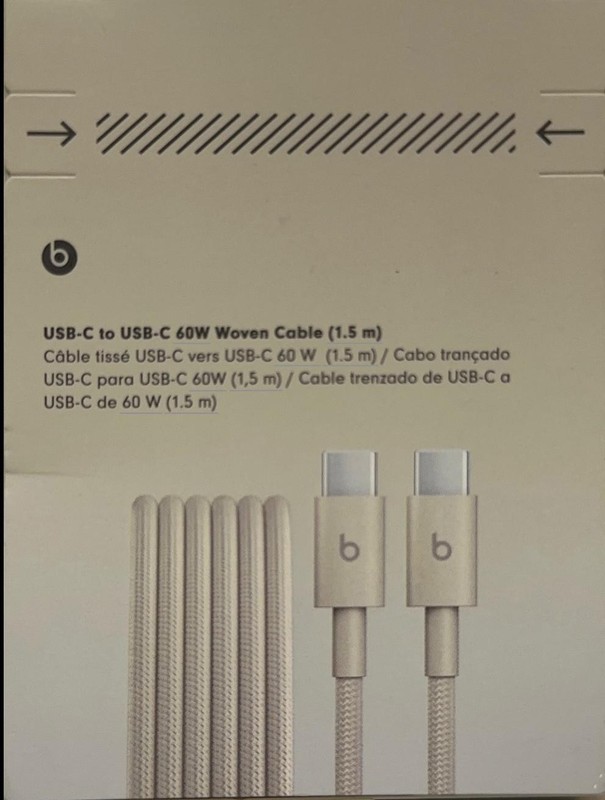 Beats USB-C to USB-C Woven Cable 1.5 m - Surge Stone gallery
