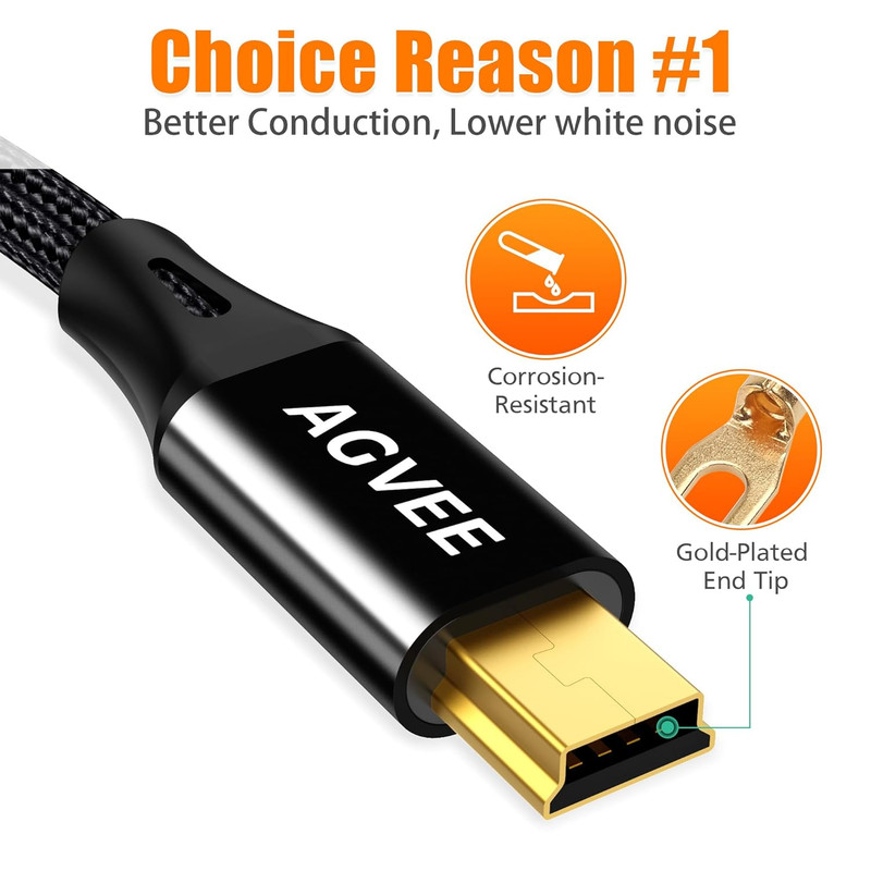 2 Pack 6.6Ft Mini USB Cable Replacement Charger Charging Cable Cord for Leapfrog gallery