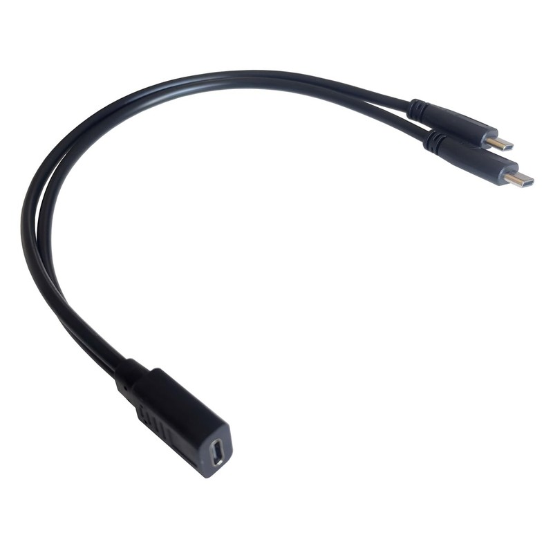 USB C Y Splitter Charge Cable,Type C Female to 2 Dual Type C Male Y Splitter ... gallery