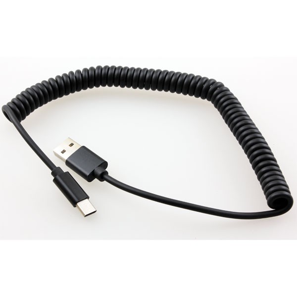For Galaxy A05/A06/A07 - USB Cable Coiled Type-C Charger Cord USB-C gallery