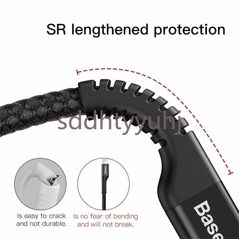 Baseus Coiled Elastic USB Data Charging Cable For iPhone14 13 12 11 Pro Xs X 8 7 gallery