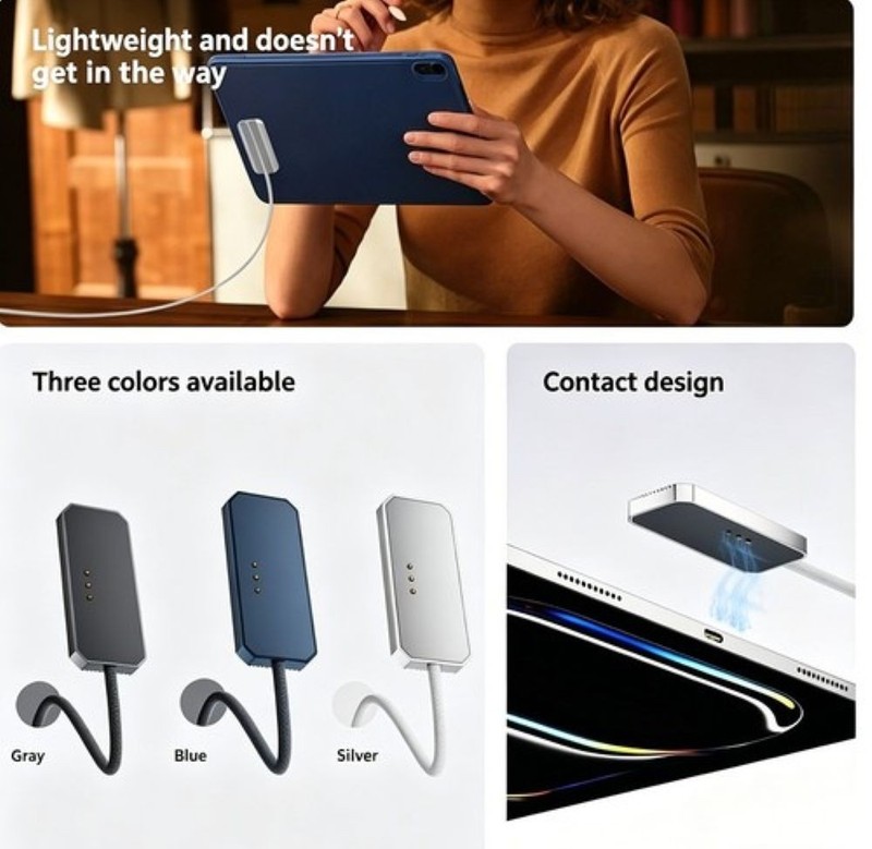 35W Back‑Contact Magnetic Charging Cable, Fast Charger for 11 Inch Tablet gallery