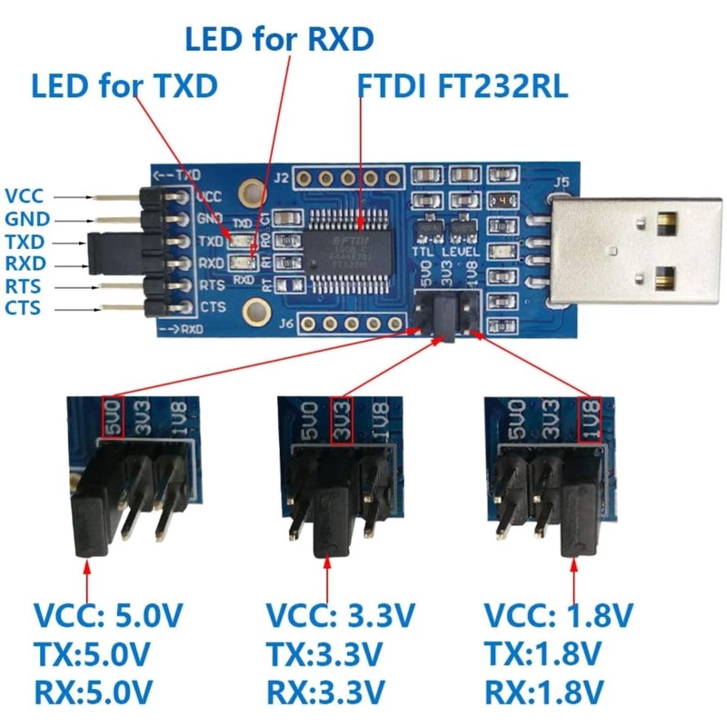 Transparent Case USB TTL Adapter for Unbricking